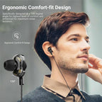 STEVVEX Wired Earphone Headphones with Microphone Dual Driver Phone Earphones Type C Ear phones - SJB-DIAMOND ELITES