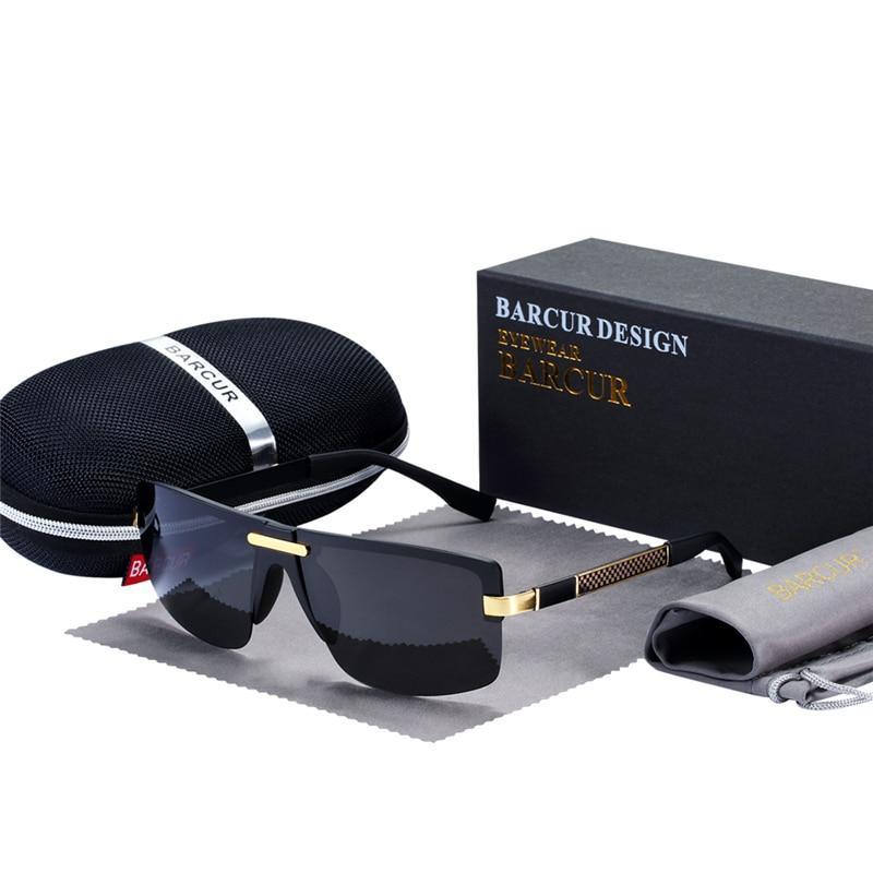 Luxury Elegent Polarized Sunglasses Rimless Sunglasses Luxury Brand Designer For Men and Boys With UV400 Protection - SJB-DIAMOND ELITES