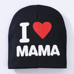 Baby " I Love mama , i love papa"  Cap Children Cap Kids Solid Baby Beanie Hat Fashion Ears Straw In Modern New Design