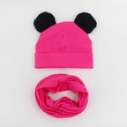 Baby Hat Cotton Ear Cap For Boys And Girls Winter Hat Scarf Set Children Boys Cap Scarf
