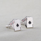 Retro Playing Cards Tie Clip Vintage Elegant Tie Clip Man Clips Unique Business Cufflinks Wedding Tie Clips For Anniversary Business Meeting And Daily Life Stevvex