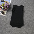 Modern Luxury Elegant Little Black Romper Pajama Jumpsuits For Newborn Babies Girl