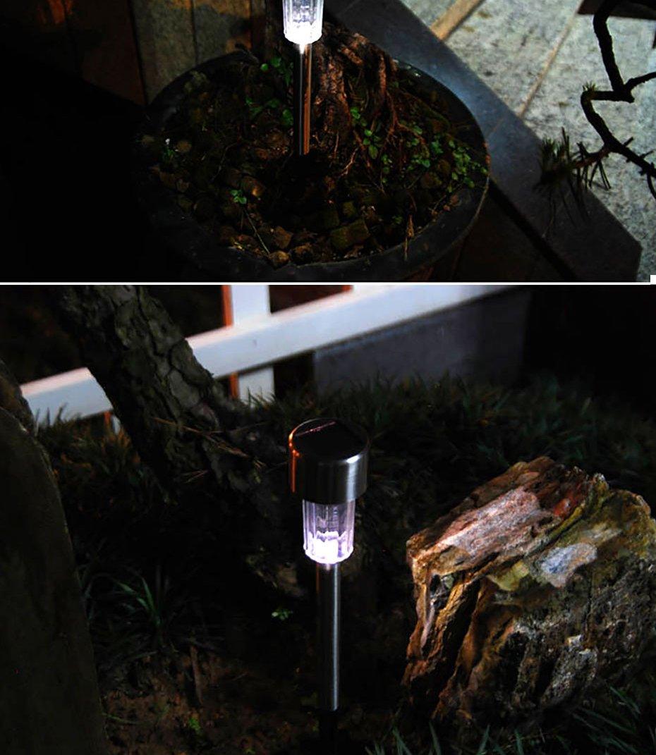 Garden Premium LED Solar Luxury Stainless Steel Lights For Yard Pathway Walkway More Pieces Outdoor - SJB-DIAMOND ELITES