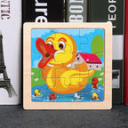 10pcs Of Wood Puzzle Baby Young Children Early Lessons Learned Intelligence Cartoon Animal Puzzle Wooden Toys Education Puzzles - SJB-DIAMOND ELITES