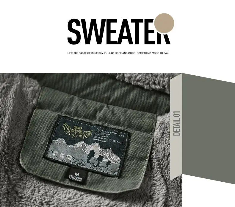 Windbreaker Winter Jacket Men Thick Wool Liner Warm Jackets Male Outdoor Military Mens Coats Chaqueta Hombre Plus Size M-6XL