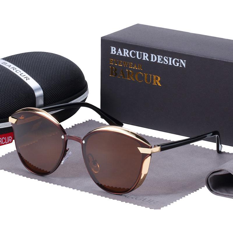 Luxury New Fashion Polarized Women Round Rimeless Popular Retro Classic Sunglasses Ladies lunette de soleil femme - SJB-DIAMOND ELITES
