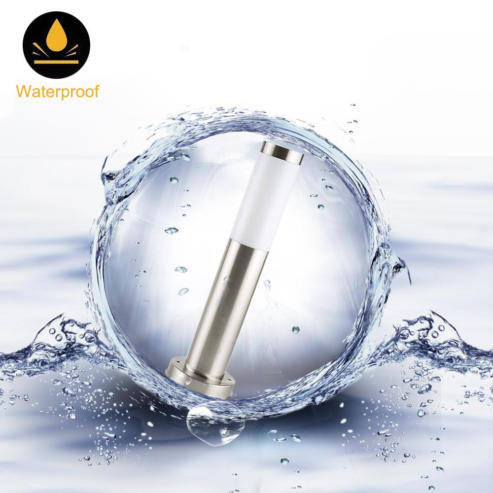 Solar Luxury LED Stainless Steel Lamp For Yard Garden Pathway Doorway Lawn Courtyard Outdoor Luxury Lamp - SJB-DIAMOND ELITES