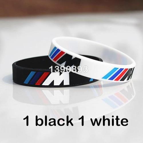 Hologram Bracelet ///M Sport M Power Black White Silicone Wristband Bangle for Auto Club Fans M3 M5 M6 3/5/7 Series - SJB-DIAMOND ELITES