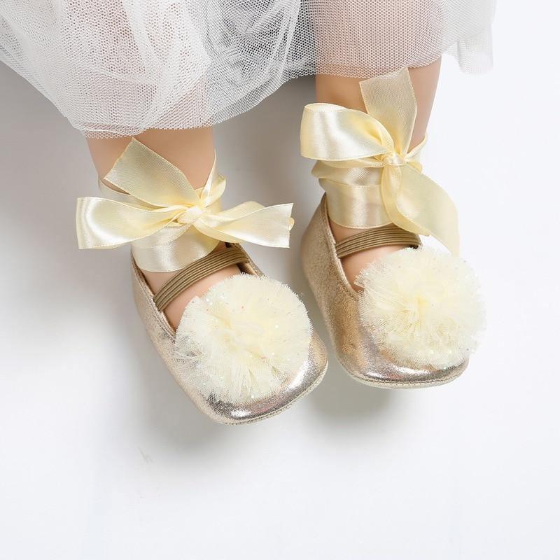 Cute Baby Dance Shoes Toddler Shoes Bow Tie Baby Princess Shoes Dance Shoe Newborn First Walkers 0-18M Stevvex