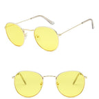 Leon Elegant Unisex Woman and Man Classic Round  Sunglasses Designer Glasses Lady Round Luxury Retro Sunglasses With Vintage Mirror Oculos De Sol Gafas - SJB-DIAMOND ELITES