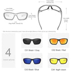 Sport Popular Men's Polarized Sunglasses TR90 Frame Night Vision Mirror Eyewear Sunglasses High Quality OCulus De Sol Military Style sunglasses - SJB-DIAMOND ELITES
