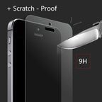 Frosted Matte Glass On iPhone 5 5s 5c SE X XS Max XR Tempered Glass 9H Hardness iPhone 6 6s 7 8 Plus Protective Glass Cover Case Tempered Glass Film Case-Friendly HD Clear Glass Protector for iPhone