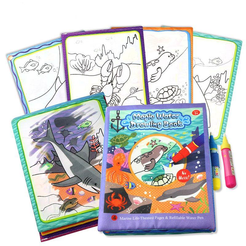 Coolplay  Magic Water Drawing Book Coloring Book Painting Board Doodle Book in Drawing Toys Educational Toys - SJB-DIAMOND ELITES