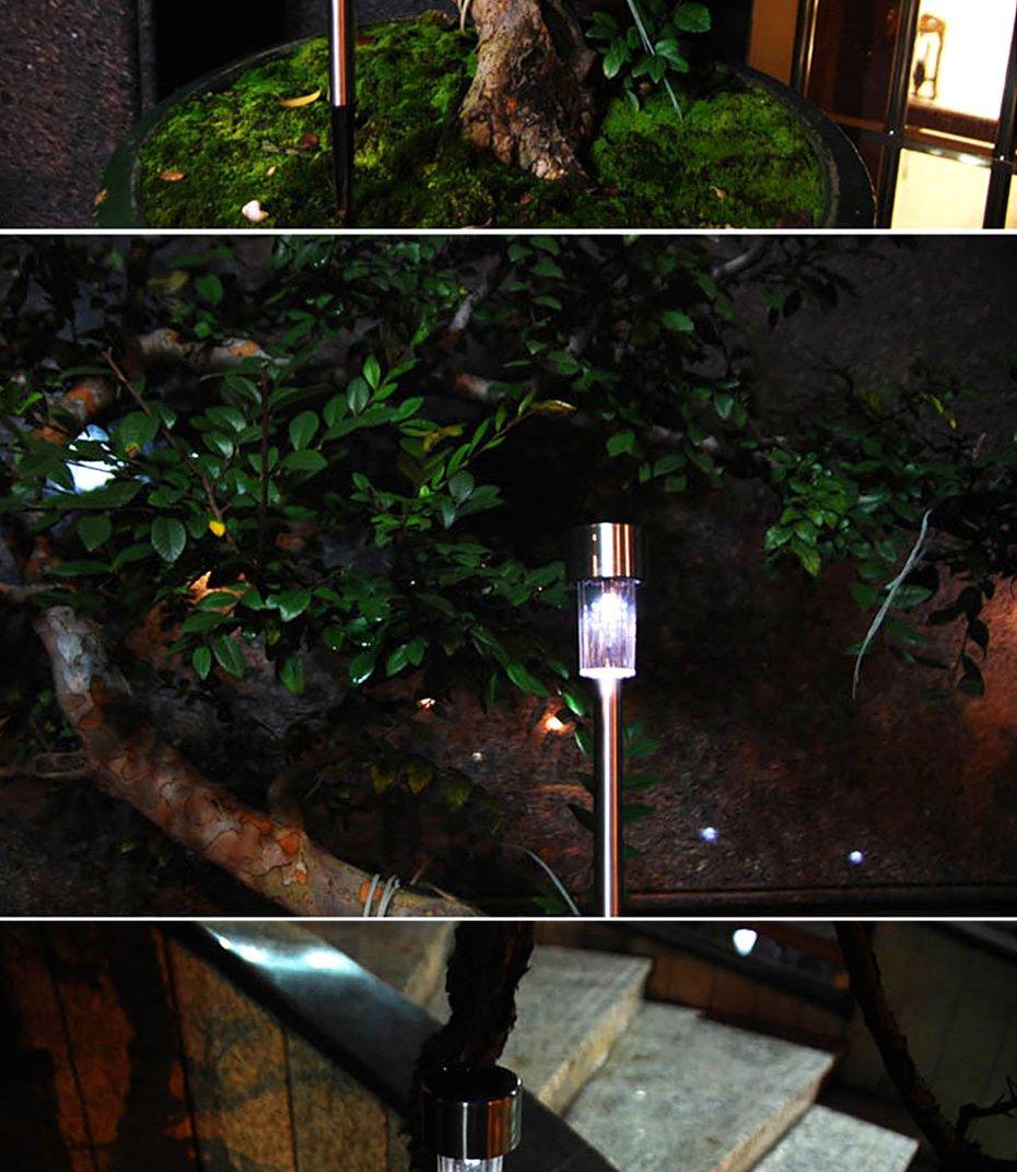 Garden Premium LED Solar Luxury Stainless Steel Lights For Yard Pathway Walkway More Pieces Outdoor - SJB-DIAMOND ELITES