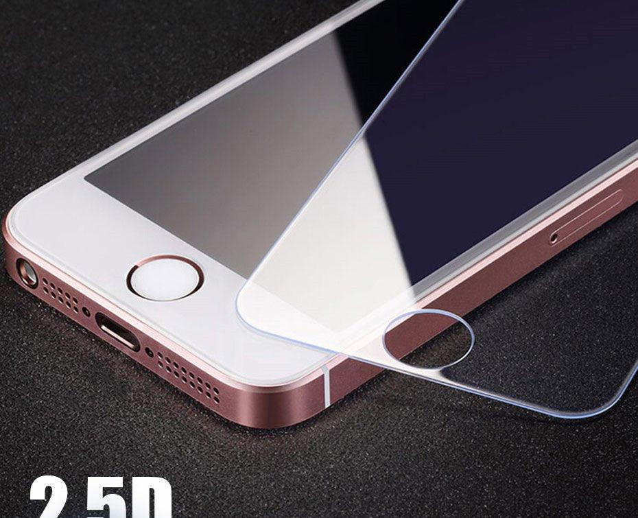 3D full Cover Tempered Glass protection For iphone 5 5S SE 2016 Screen Protector For iPhone 5S SE 5C Glass Protective Film Shatterproof Scratchproof Premium Tempered Glass Screen Protector for iPhone Stevvex