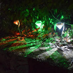 4 Solar Garden Diamond LED Lamps In White Warm White And Multicolor Stainless Steel Lamps For Garden Pathway Yard - SJB-DIAMOND ELITES