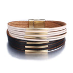 Legendary Amazing New Modern Fashion Pearl Elegant Multi-Layer Leather Handmade Bracelet Bangle Luxury For Woman - SJB-DIAMOND ELITES