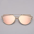 NEW  Stevvex Designer Cat eye Sunglasses For Women and Ladies in Vintage Metal Reflective Glasse Mirror Retro Oculos De Sol Gafas Style With UV 400 Protection - SJB-DIAMOND ELITES