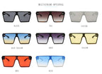 Modern Oversized Square Sunglasses For Lady and Women Luxury Brand Fashion Gafas Shade WIth Mirror Glasses And UV400 Protection - SJB-DIAMOND ELITES