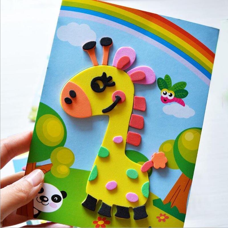 10 designs/lot  Cartoon 3D EVA Foam Sticker Puzzle Series Kids Multi-patterns Styles Toys for Children Birthday Gift - SJB-DIAMOND ELITES