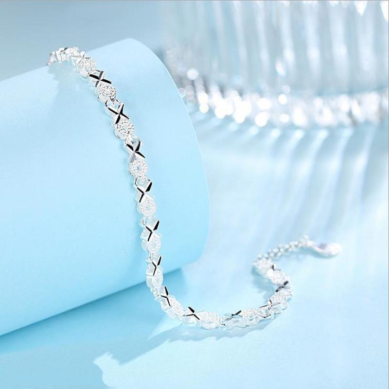 Top Quality Elegant 925 Sterling Silver Luxury Bracelets For Women Wedding Accessories Lady Fashion Zircon Geometric Bracelet Girl Gift - SJB-DIAMOND ELITES