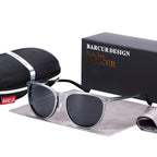 Retro Aluminum Magnesium Men Sunglasses Polarized Vintage Round Sunglasses for Men and Women Eyewear Accessories Oculos de sol Luxury Glasses High Quality metal frame WIth UV400 Protection - SJB-DIAMOND ELITES