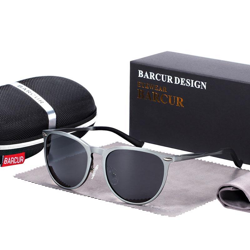 Retro Aluminum Magnesium Men Sunglasses Polarized Vintage Round Sunglasses for Men and Women Eyewear Accessories Oculos de sol Luxury Glasses High Quality metal frame WIth UV400 Protection - SJB-DIAMOND ELITES