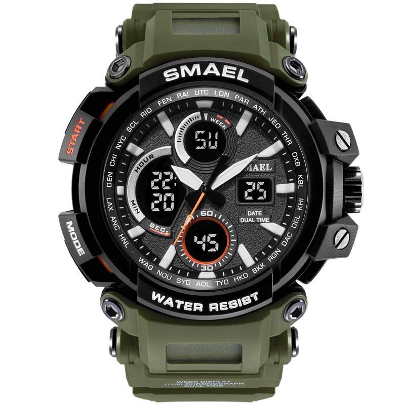 Modern Sport  Waterproof 50M Men Watches With LED Digital Display In Military Armi Relogio Masculino Style - SJB-DIAMOND ELITES