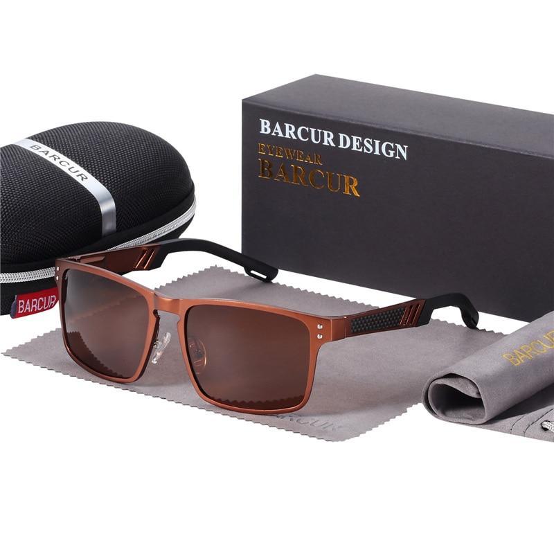 Trending Styles Aluminium Magnesium Square Men Luxury Sport Sunglasses Polarized Sunglasses for Men With UV400 Eyewear Protection Oculus de sol - SJB-DIAMOND ELITES