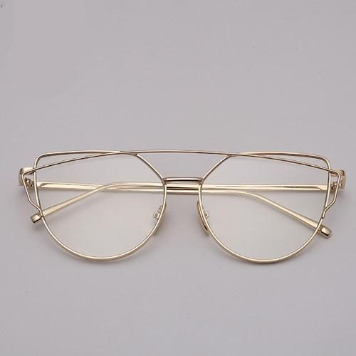 NEW  Stevvex Designer Cat eye Sunglasses For Women and Ladies in Vintage Metal Reflective Glasse Mirror Retro Oculos De Sol Gafas Style With UV 400 Protection - SJB-DIAMOND ELITES