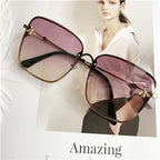 NEW 2021 Popular brand  Oversize Square Sunglasses For Women and Ladies  Luxury Driving Superstar  Designer Sunglasses With Shades and Gradient Glasses With  UV400 Protection - SJB-DIAMOND ELITES