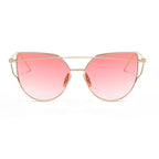 Luxury Vintage Modern Cat Eye Metal High Quality Frame  With Miror Sunglasses For  Women and Lady sunglasses With UV400 Protection - SJB-DIAMOND ELITES