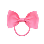Luxury Handamde Small Baby Elastic Rubber band Head rope Mini Solid Ribbon Bow Tie For Girls Hair Accessories