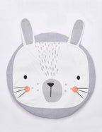 Play Mat Cartoon Animal Baby Mats Newborn Infant Crawling Cotton Round Floor Carpet Rugs Mat for Kids Room Nursery Decor