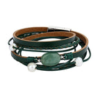 Legendary Amazing New Modern Fashion Pearl Elegant Multi-Layer Leather Handmade Bracelet Bangle Luxury For Woman - SJB-DIAMOND ELITES