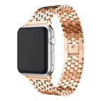 Apple Watch Stainless Steel Strap - Sleek Fish-Scale Design