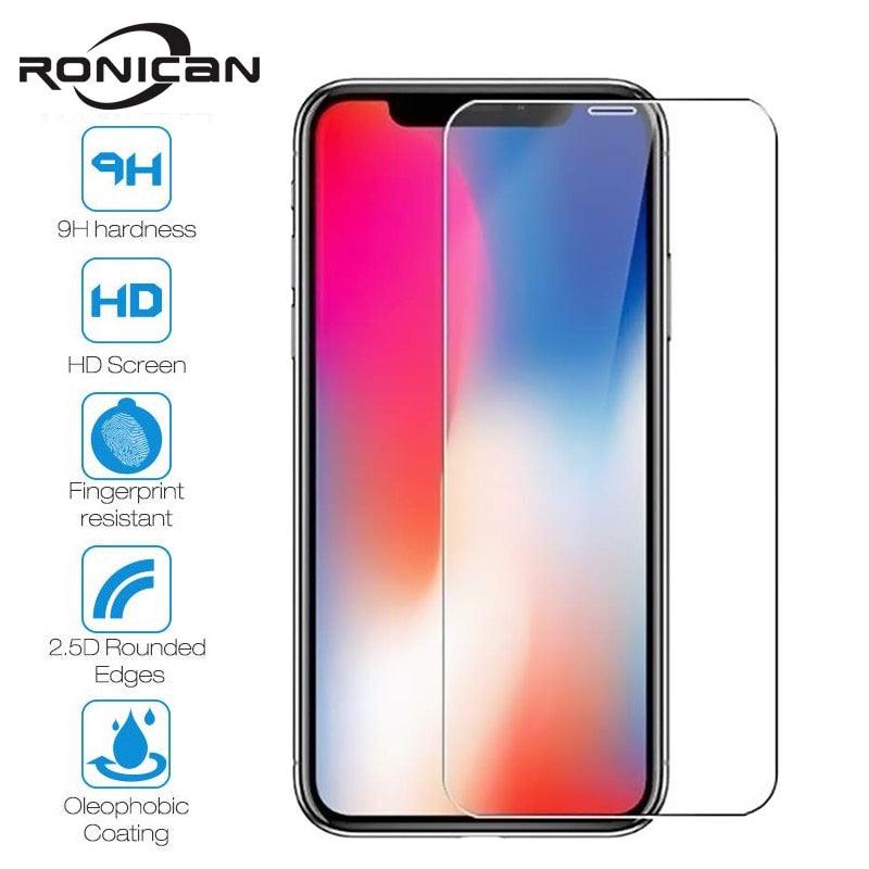 10 Pieces Tempered Glass For iPhone 11 Pro Max 6 6s 7 8 Plus 5 5s SE 2020 Screen Protector Film For iPhone 12 Pro X XS Max XR 4s Shatterproof Tempered Glass for iPhone Stevvex