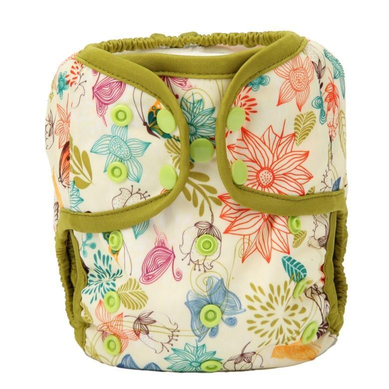 Baby Girl Pink One Size Cloth Diaper Cover Comfortable Nappy With Double Gusset Cartoon Designs Baby Boys Diapers Stevvex