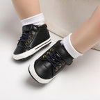 Newborn PU Leather Shoes Winter Fashion Baby Soft Sole Canvas Sneakers 0-12 Months Baby Boy And Girl Stevvex