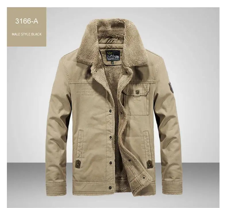 Windbreaker Winter Jacket Men Thick Wool Liner Warm Jackets Male Outdoor Military Mens Coats Chaqueta Hombre Plus Size M-6XL