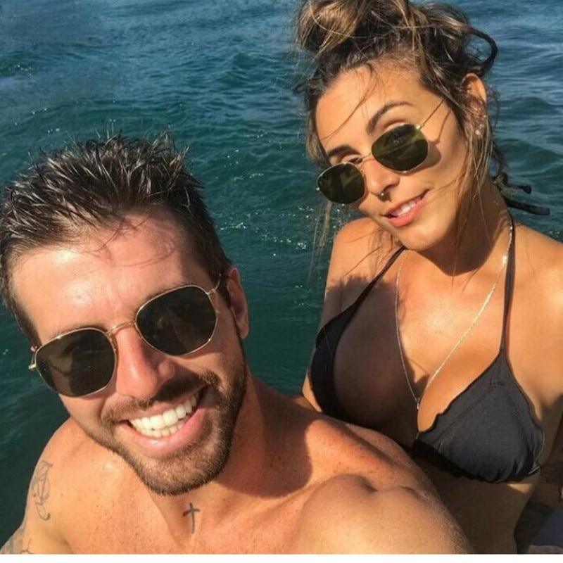 Unisex Woman and Man  Vintage Retro and Modern  Sunglasses Square Metal Frame Sunglasses Pilot Mirror Classic  With UV400 Protection - SJB-DIAMOND ELITES