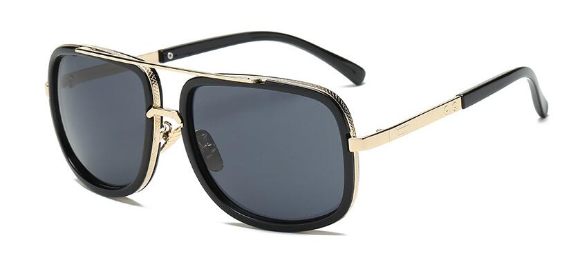 Luxury Square Gold Metal Frame Woman and Man Unisex Top Oversized Big Frame Elegant Sunglasses For Summer  NEW 2020 Edition - SJB-DIAMOND ELITES