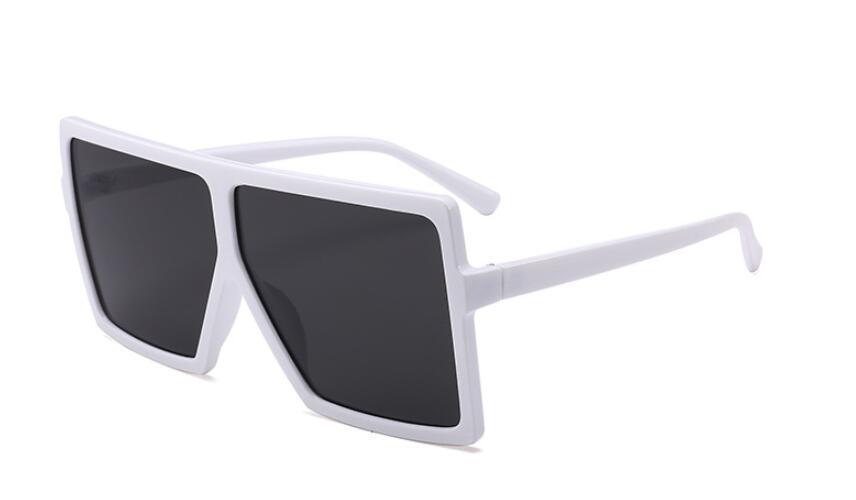 Oversized Luxury Trend New  Woman Sunglasses With Black Fashion Square Glasses And Big Frame Sunglasses In  Modern Glasses Famous Style - SJB-DIAMOND ELITES