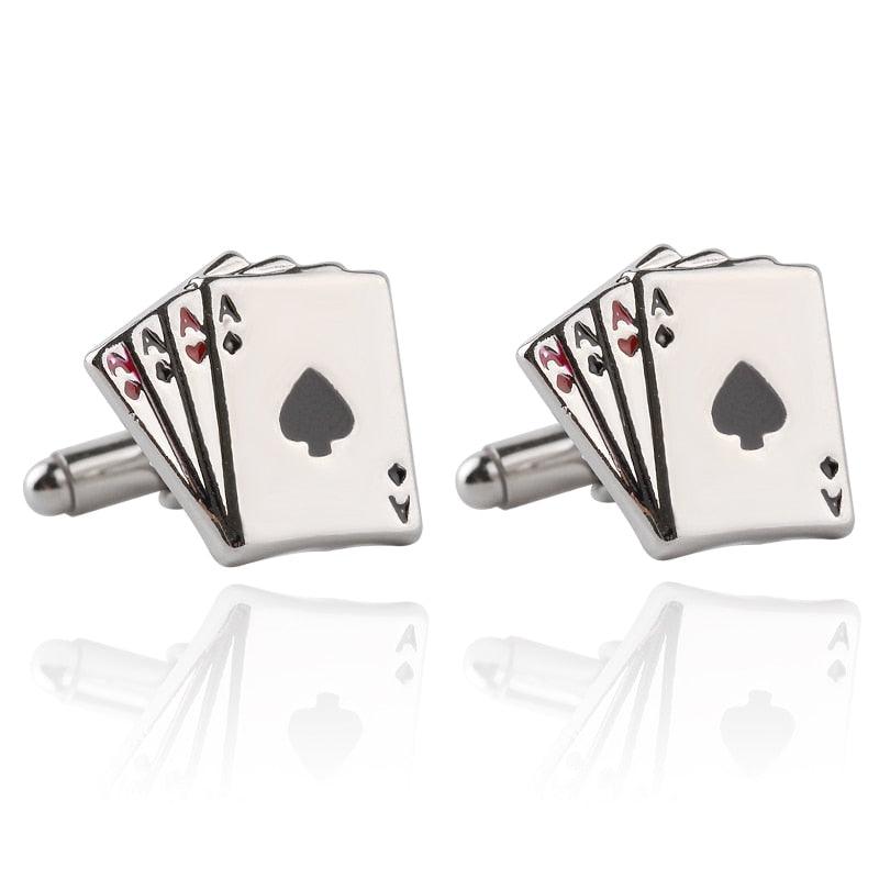 Retro Playing Cards Tie Clip Vintage Elegant Tie Clip Man Clips Unique Business Cufflinks Wedding Tie Clips For Anniversary Business Meeting And Daily Life Stevvex