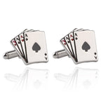 Retro Playing Cards Tie Clip Vintage Elegant Tie Clip Man Clips Unique Business Cufflinks Wedding Tie Clips For Anniversary Business Meeting And Daily Life Stevvex