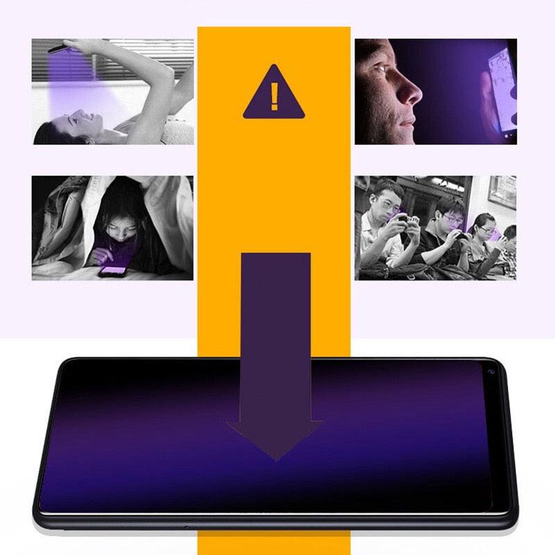 3D Genuine Tempered Glass Full Screen Protector Guard Cover Compatible with iPhone SE 2020 Glass For iPhone 12 11 13 14 Pro Max Plus Mini X XR XS Max Anti Blue Tempered Glass Screen Protector Stevvex