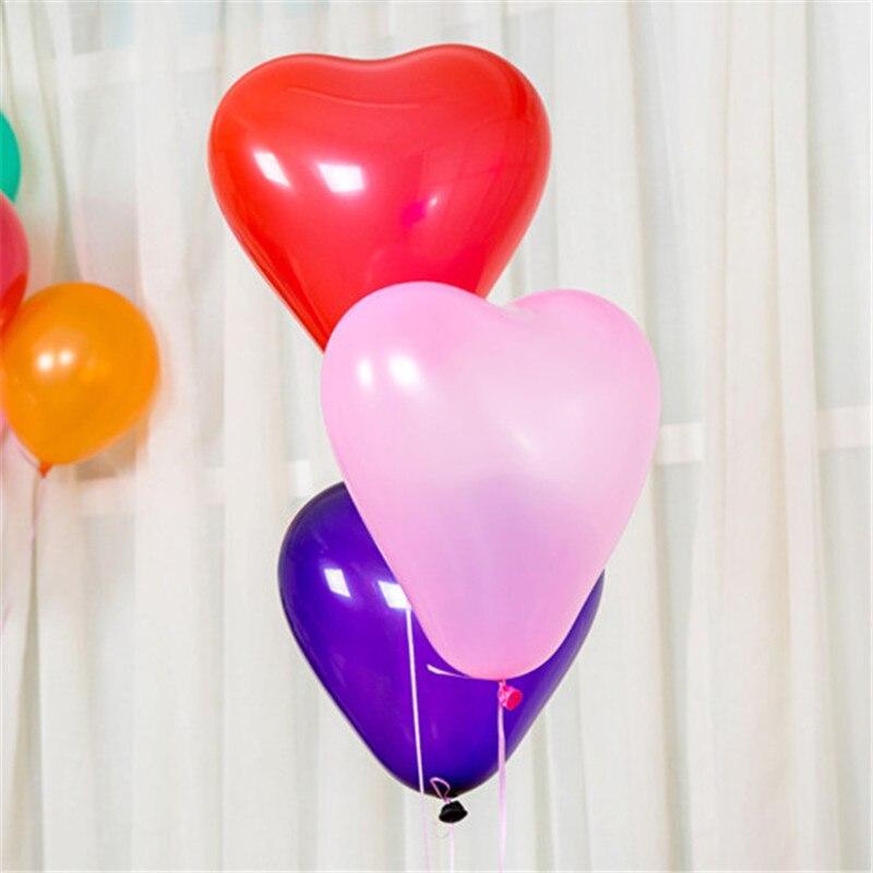 100Pc Red Pink Balloons 10Inch Love Heart Latex Balloons For Wedding Party and Celebration Helium Balloon Valentines Day Birthday Party Inflatable Balloons - SJB-DIAMOND ELITES