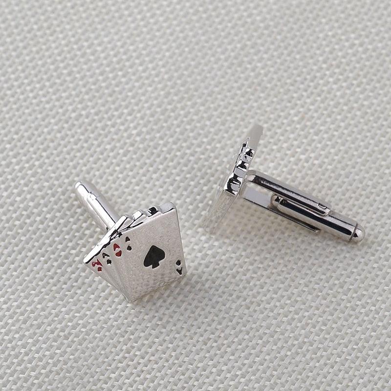 Retro Playing Cards Tie Clip Vintage Elegant Tie Clip Man Clips Unique Business Cufflinks Wedding Tie Clips For Anniversary Business Meeting And Daily Life Stevvex