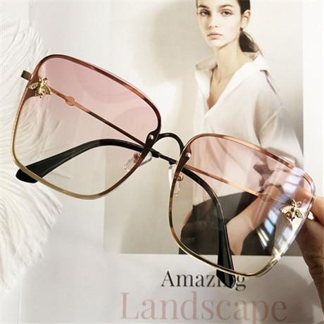 NEW 2021 Popular brand  Oversize Square Sunglasses For Women and Ladies  Luxury Driving Superstar  Designer Sunglasses With Shades and Gradient Glasses With  UV400 Protection - SJB-DIAMOND ELITES