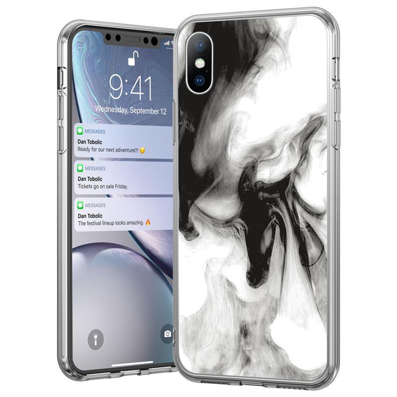 Stylish Marble Stone Texture Phone Case For Iphone 12 Pro 13 Pro Max Unique Solid Color Marble Soft Cover Silicone Mobile Phone Case Stevvex